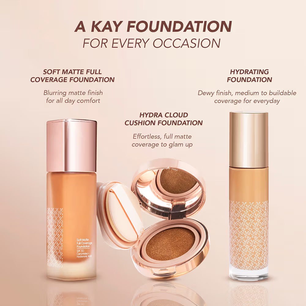 Kay Beauty Full Coverage Cloud Cushion Foundation with in-vivo tested SPF 40 PA ++