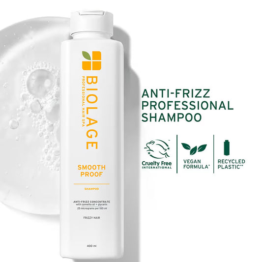 Biolage Smoothproof Anti-Frizz Shampoo with Camellia oil and Glycerin for 72HR Frizz Control