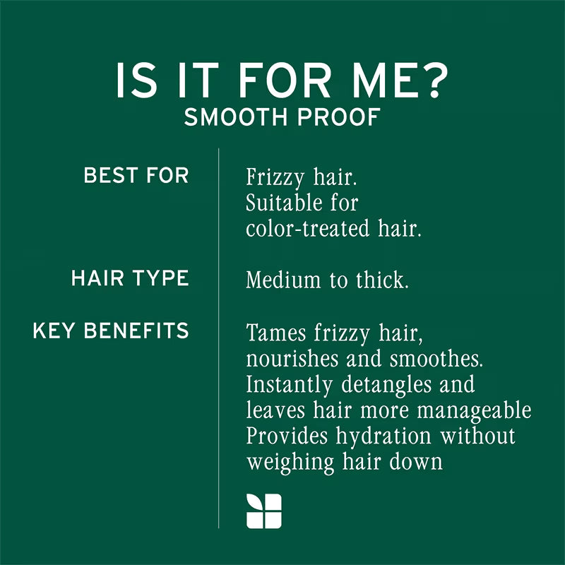 Biolage Smoothproof Anti-Frizz Shampoo with Camellia oil and Glycerin for 72HR Frizz Control
