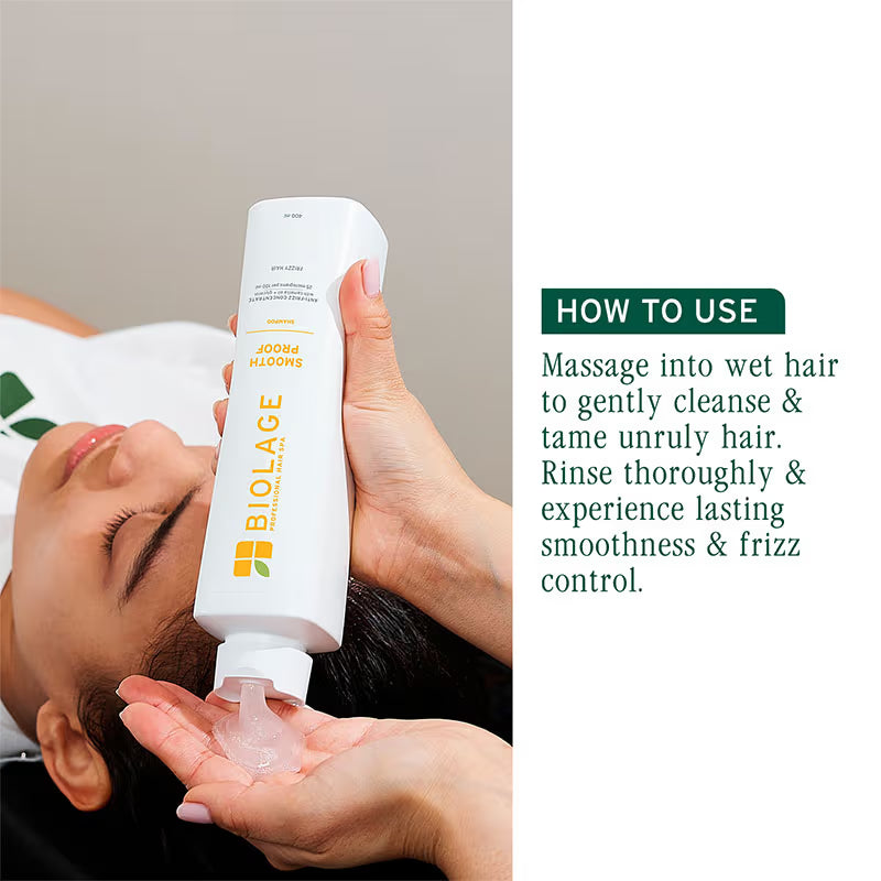 Biolage Smoothproof Anti-Frizz Shampoo with Camellia oil and Glycerin for 72HR Frizz Control
