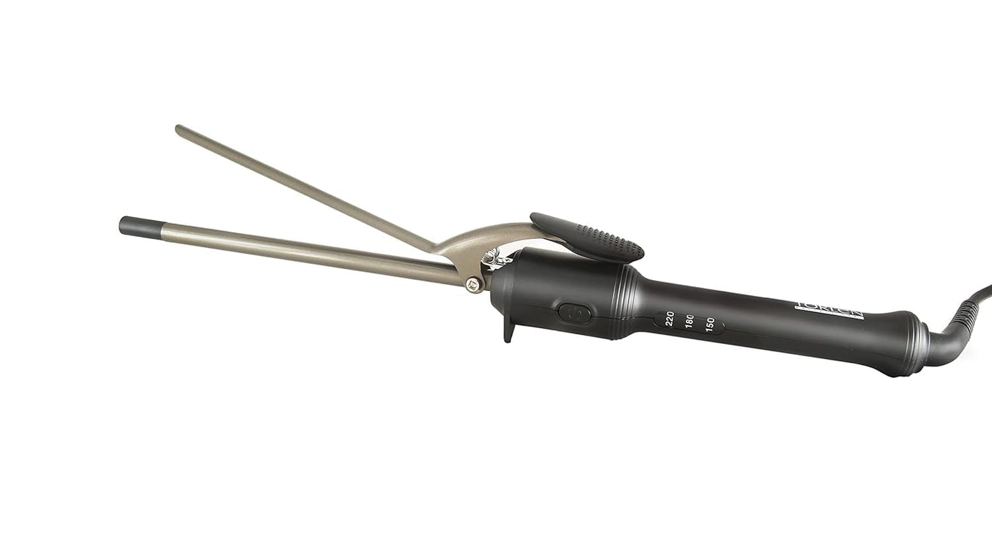 Torlen Professional Hair Curler Iron 10mm with Temperature Controller | Extra Long Barrel | Extra defined tight curls