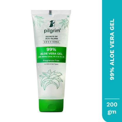 Pilgrim Aloe Vera Gel with Vitamin E For Glowing Skin & Hair