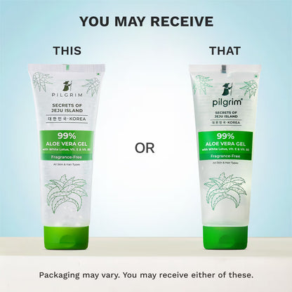 Pilgrim Aloe Vera Gel with Vitamin E For Glowing Skin & Hair