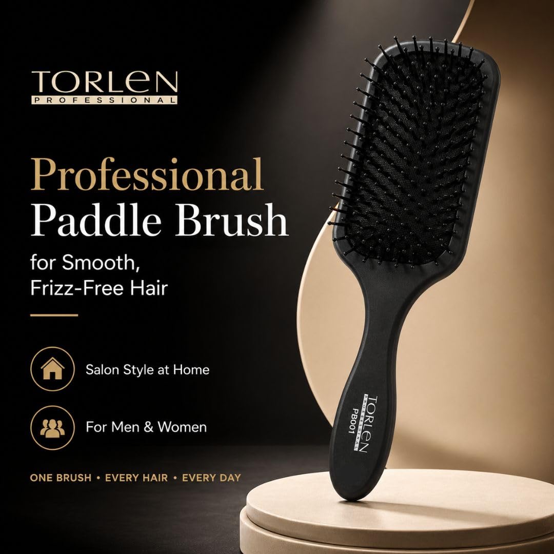 TORLEN Professional Paddle Hair Brush PB001