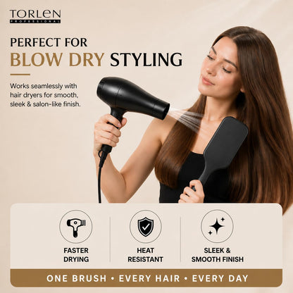 TORLEN Professional Paddle Hair Brush PB001
