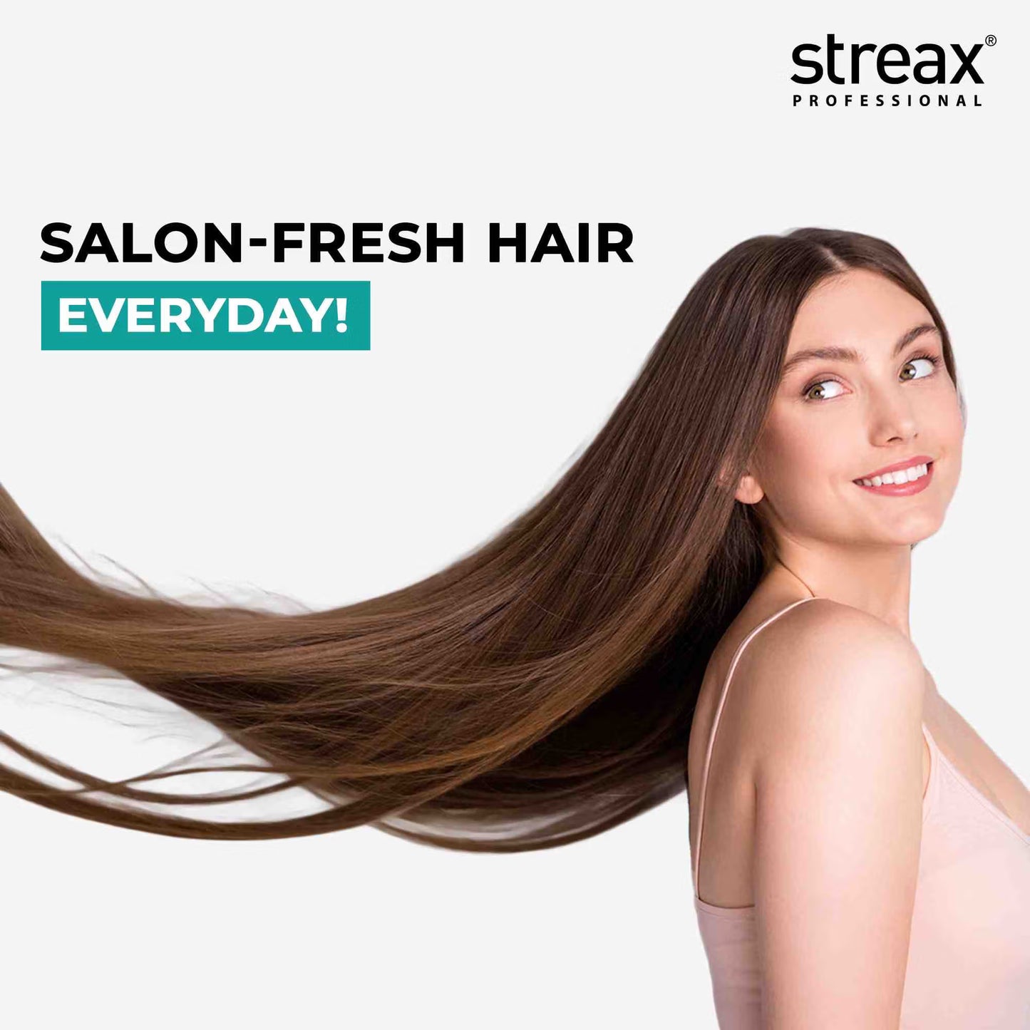 Streax Professional Vitariche Gloss Hair Serum for Frizz Control & Shine with Vitamin E