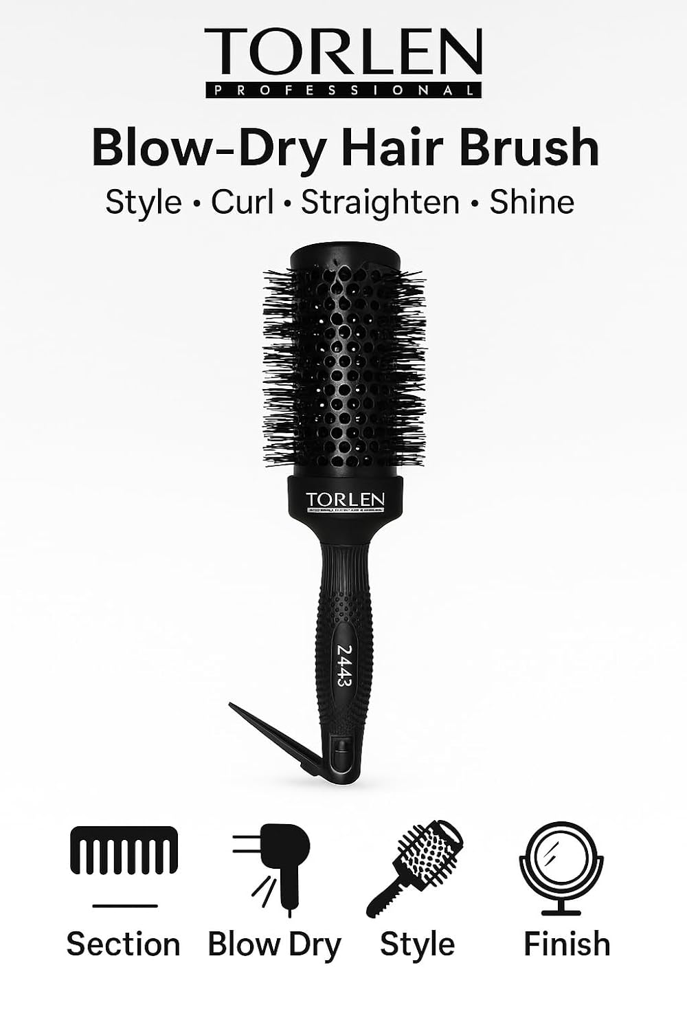 TORLEN PROFESSIONAL- Blow Dry Hairbrush 2443