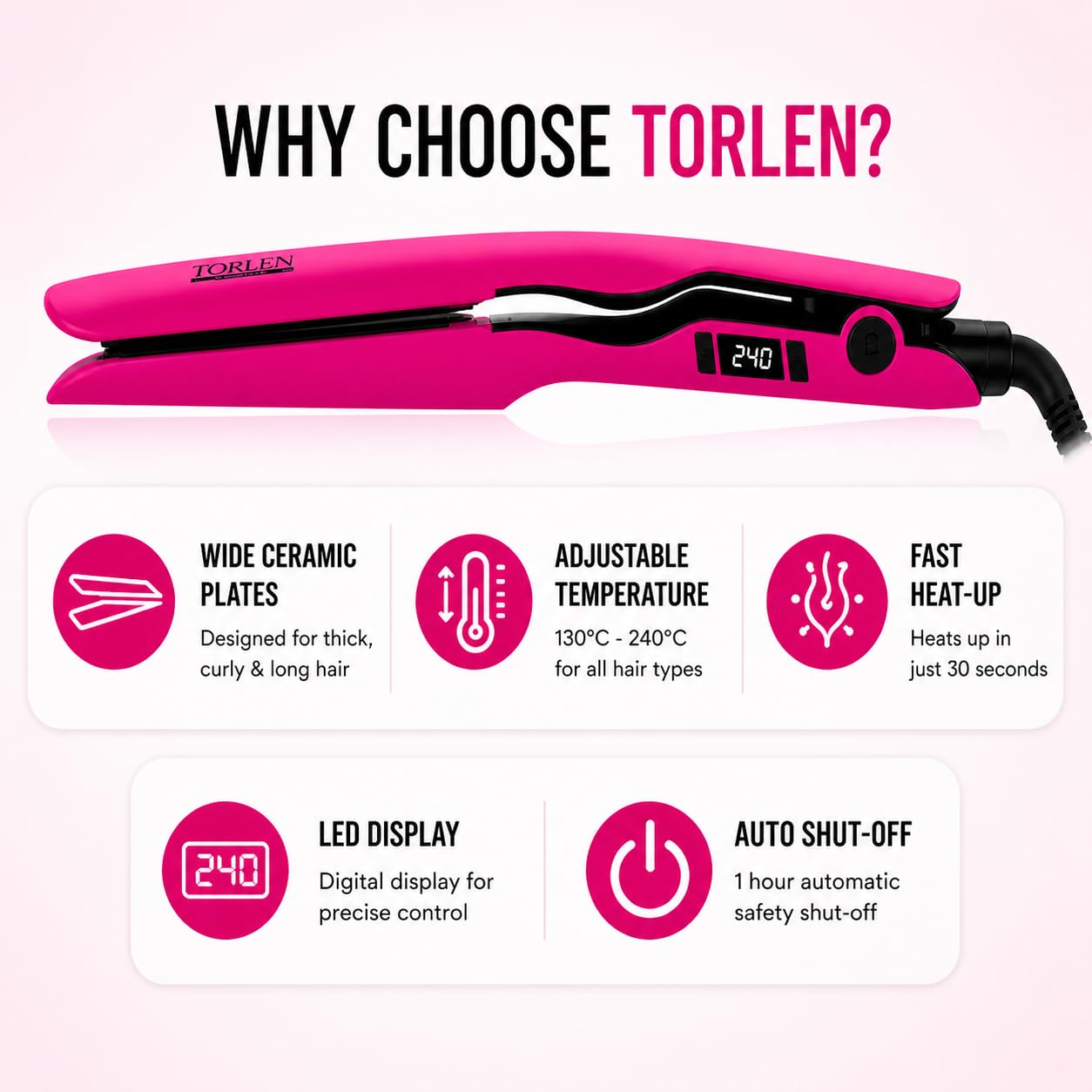 TORLEN Signature Pro Hair Straightener 043