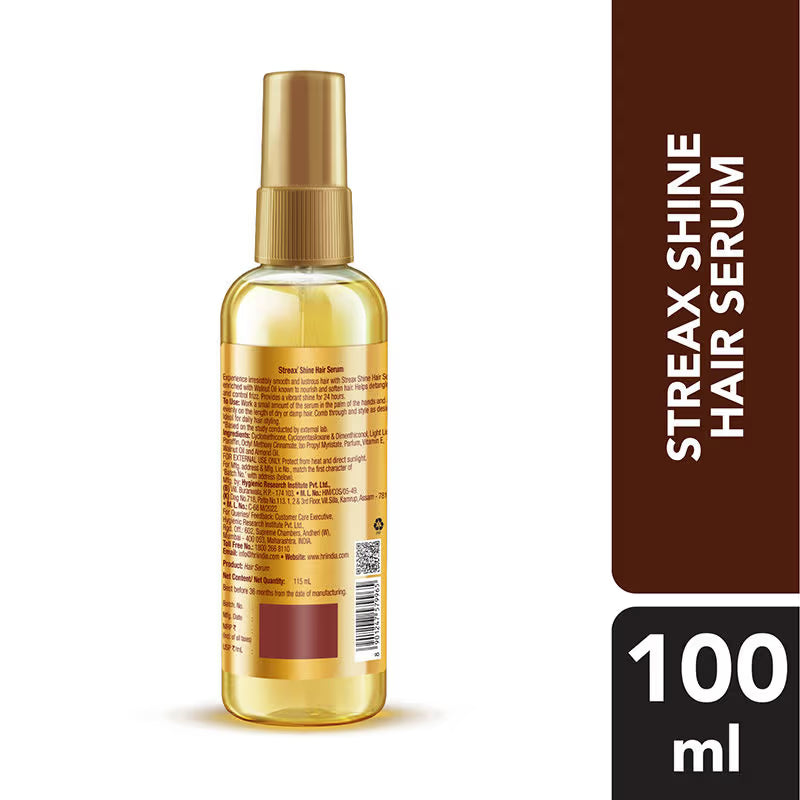 Streax Hair Serum With Walnut Oil For Dry & Frizzy Hair