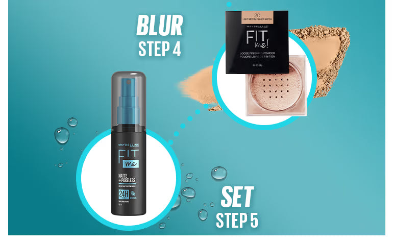 Maybelline New York Fit Me Matte + Poreless Pressed Powder, Lightweight