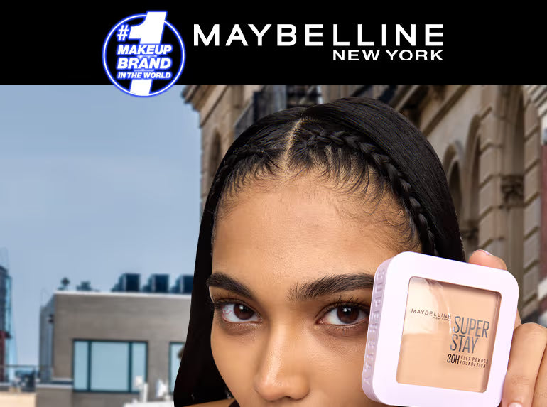 Maybelline New York Super Stay Flex Powder Foundation Compact-30H Full Cover-for Oily Skin