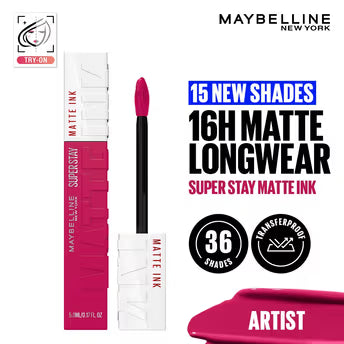 Maybelline New York Super Stay Matte Ink Liquid Lipstick, Lasts Up to 16 Hours