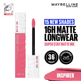Maybelline New York Super Stay Matte Ink Liquid Lipstick, Lasts Up to 16 Hours