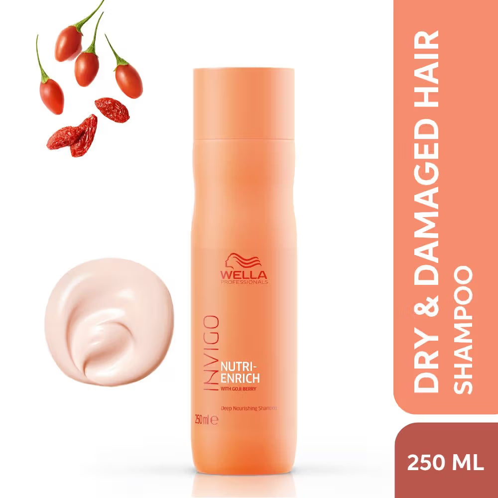 Wella Professionals Invigo Nutri Enrich Shampoo For Frizzy & Dry, Damaged Hair
