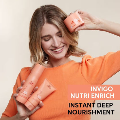 Wella Professionals Invigo Nutri Enrich Shampoo For Frizzy & Dry, Damaged Hair