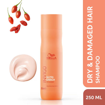 Wella Professionals Invigo Nutri Enrich Shampoo For Frizzy & Dry, Damaged Hair
