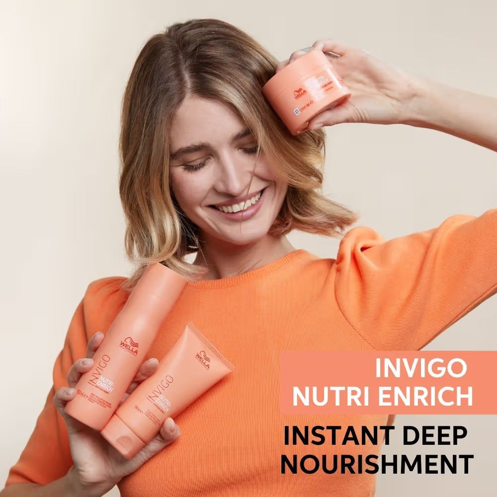 Wella Professionals Invigo Nutri Enrich Hair Mask For Dry, Frizzy & Damaged Hair