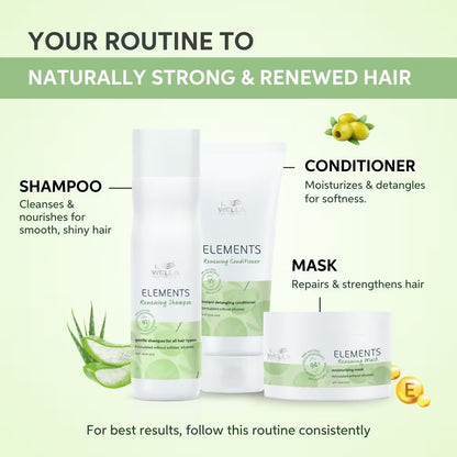 Wella Professionals Elements Renewing Sulphate Free Shampoo For Frizz-Free Hair