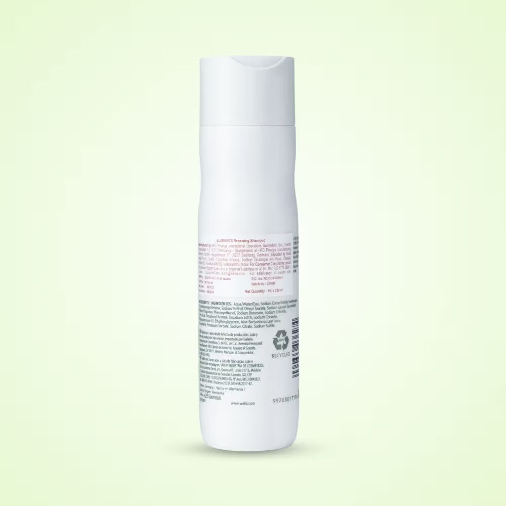 Wella Professionals Elements Renewing Sulphate Free Shampoo For Frizz-Free Hair