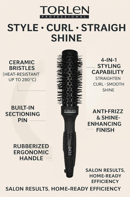 TORLEN PROFESSIONAL- Blow Dry Hair Brush  2452