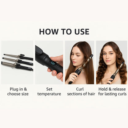 TORLEN PROFESSIONAL Hair Curler Iron 25mm