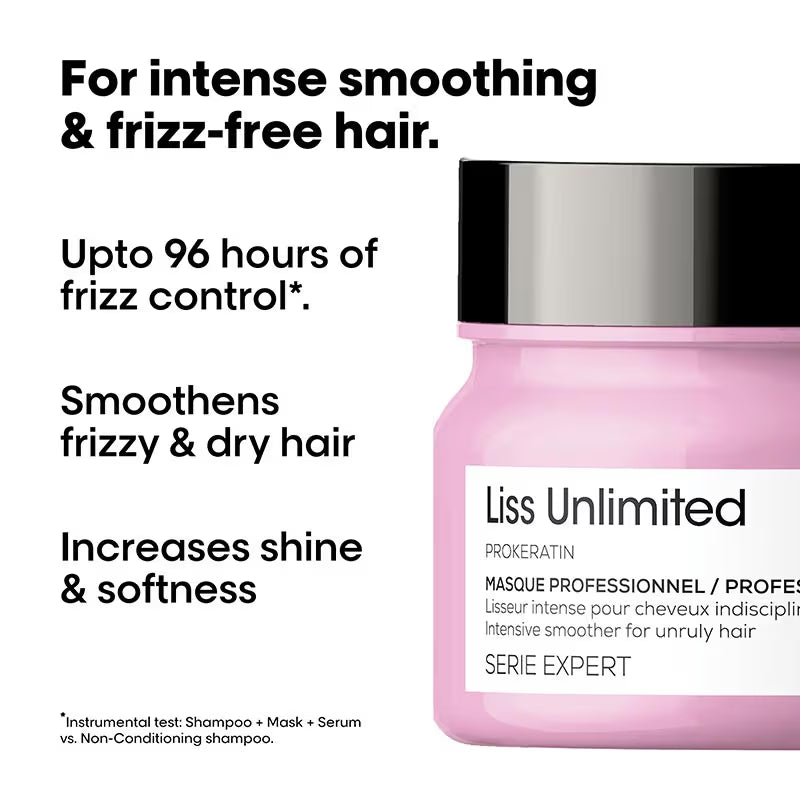 L'Oreal Professional Liss Unlimited Mask for Frizzy & Unruly Hair with Pro-Keratin