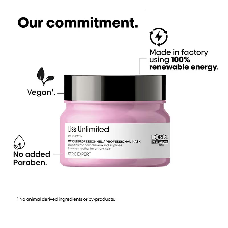 L'Oreal Professional Liss Unlimited Mask for Frizzy & Unruly Hair with Pro-Keratin