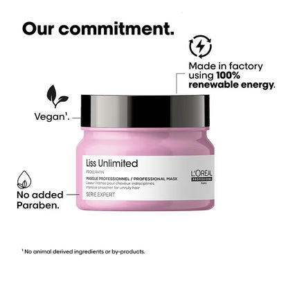 L'Oreal Professional Liss Unlimited Mask for Frizzy & Unruly Hair with Pro-Keratin