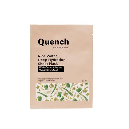 Quench Sheet Mask Deep Hydration - Rice Water