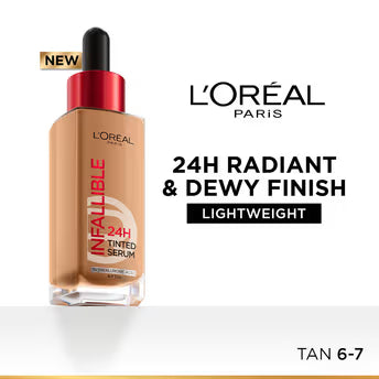 L’Oreal Paris Infallible 24H Tinted Serum Foundation, Lightweight, Dewy & Radiant