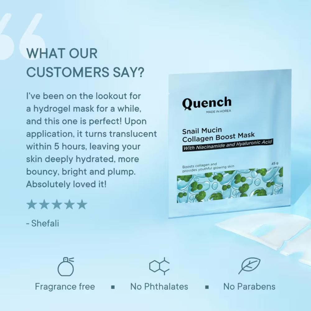 Quench Snail Mucin Collagen Boost Mask