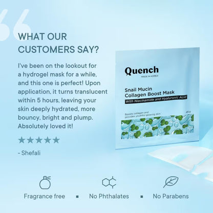 Quench Snail Mucin Collagen Boost Mask