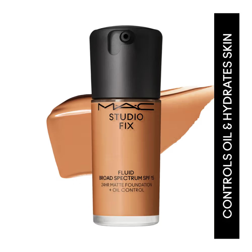 M.A.C Studio Fix Fluid SPF 15 Soft Matte Foundation With Hyaluronic Acid - C40