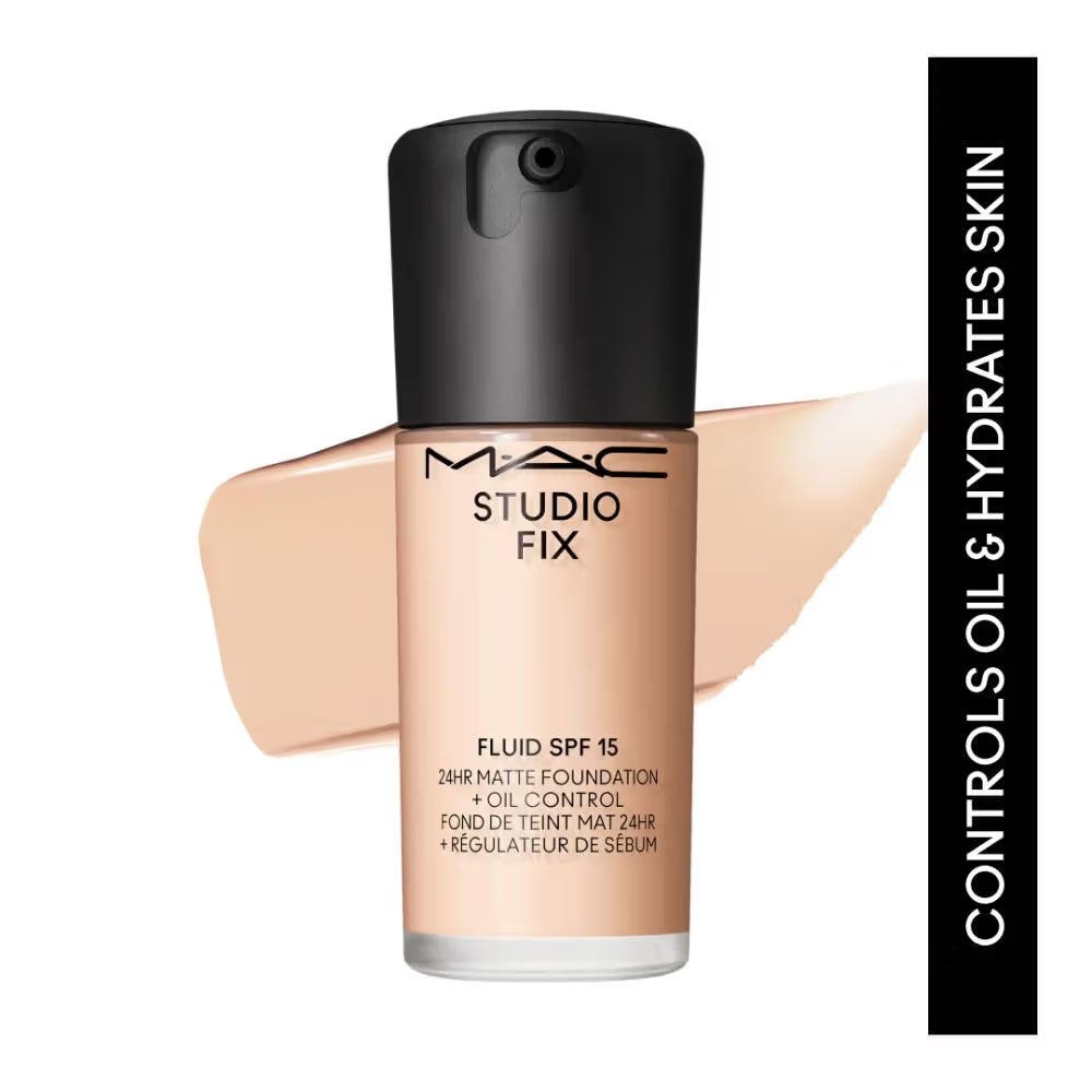 M.A.C Studio Fix Fluid SPF 15 Soft Matte Foundation With Hyaluronic Acid - C40