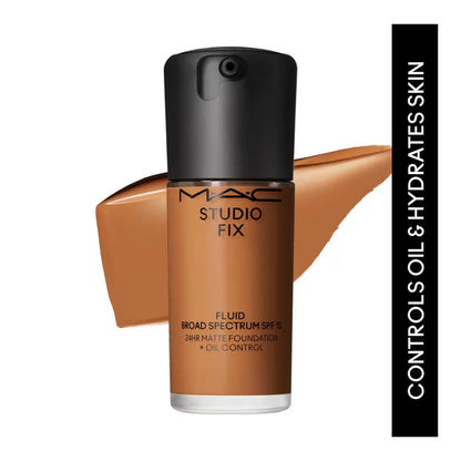 M.A.C Studio Fix Fluid SPF 15 Soft Matte Foundation With Hyaluronic Acid - C40