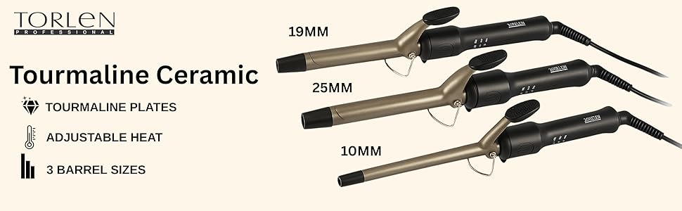 TORLEN PROFESSIONAL Hair Curler Iron 19mm