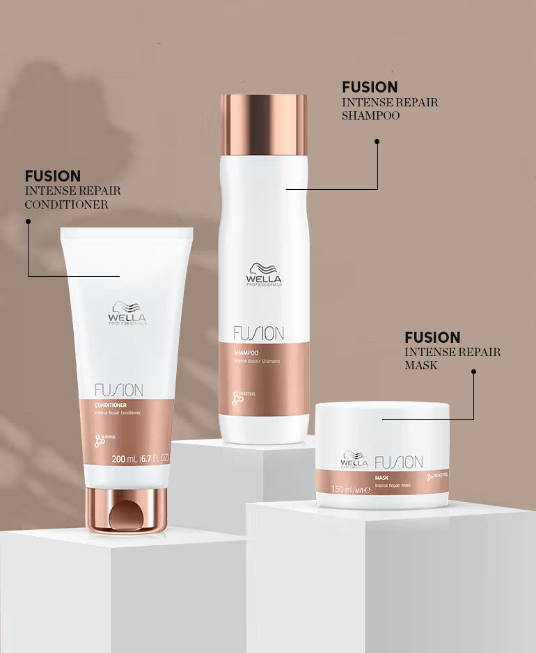Wella Professionals Fusion Intense Repair Shampoo For Frizzy And Dry, Damaged Hair