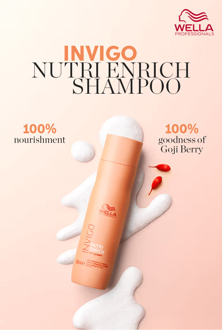 Wella Professionals Invigo Nutri Enrich Shampoo For Frizzy & Dry, Damaged Hair