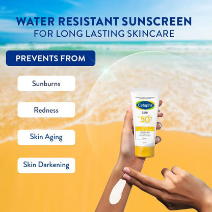 Cetaphil Sun SPF 50+ Light Gel Very High Protection Mineral Base for All Skin Types, Sensitive Skin
