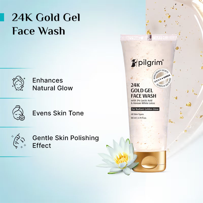Pilgrim 24K Gold Gel Face Wash
