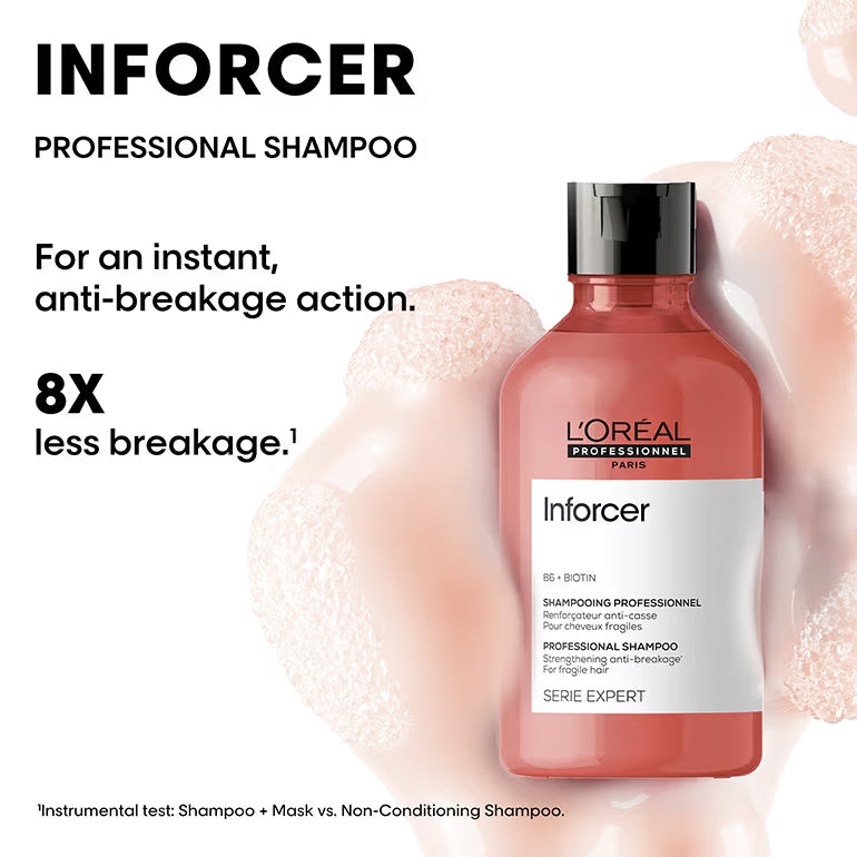L'Oréal Professionnel Inforcer Shampoo for Reduced Hair Breakage & Split ends, With Biotin