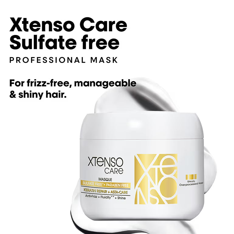 L'Oreal Professionnel Xtenso Care Sulfate-Free Masque, Frizz-Free & Shiny Hair With Pro-Keratin