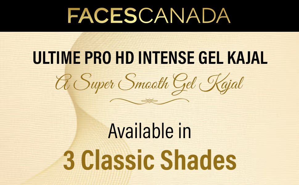 Faces Canada Ultime Pro Intense Gel Kajal With Free Sharpener