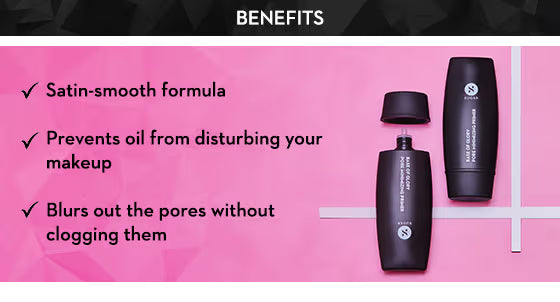 SUGAR Base Of Glory Pore Minimizing Primer | Long Lasting & Smooth Base I Oil Control |Blurs Pores