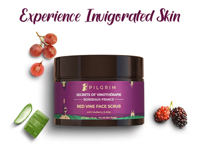 Pilgrim Red Vine Face Scrub with Mulberry & Aloe