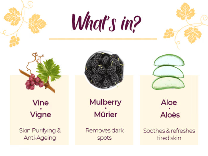 Pilgrim Red Vine Face Scrub with Mulberry & Aloe