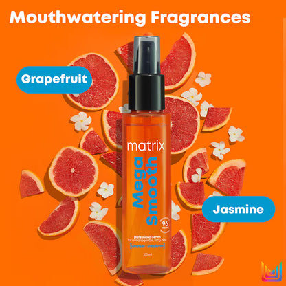 Matrix Mega Smooth Anti-Frizz Serum with Shea butter & Ceramides & 4-Days Frizz Control