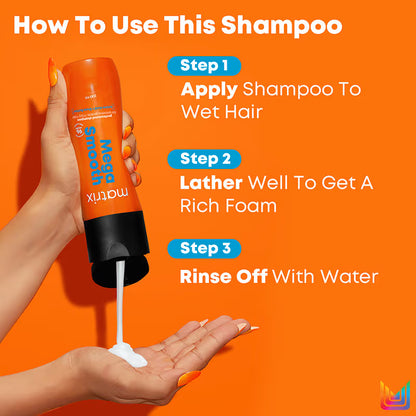 Matrix Mega Smooth Anti-Frizz Shampoo with Shea butter - 4-Days Frizz Control