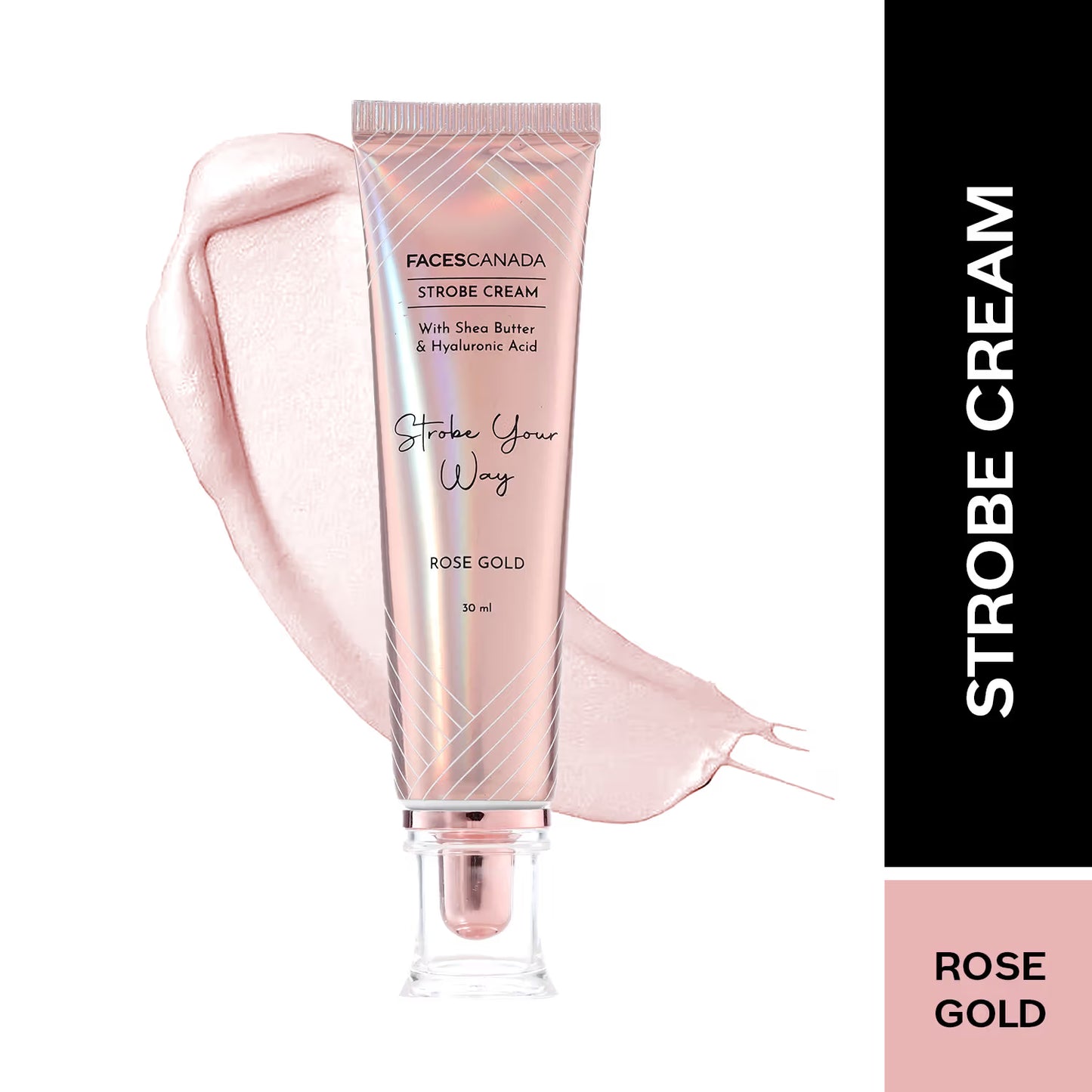 Faces Canada Strobe Cream,  - Primer + Highlighter + Moisturizer With Hyaluronic Acid