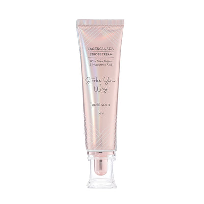 Faces Canada Strobe Cream,  - Primer + Highlighter + Moisturizer With Hyaluronic Acid